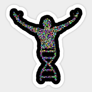 Human DNA Graphic Science Gift DNA Sticker